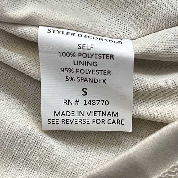 SIENNA Sky Puff Sleeve Deep V-back Printed Poly Chiffon Ruffle Hem Mini Dress - Picture 7 of 7